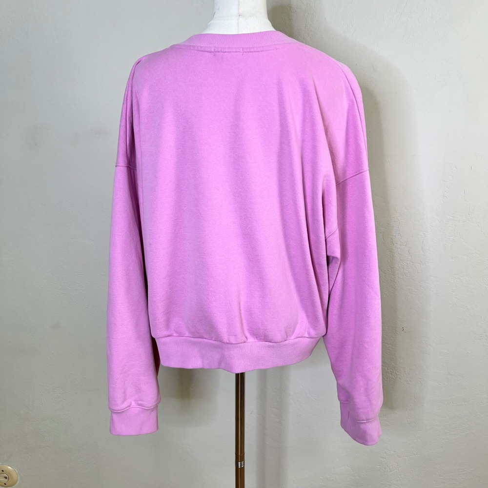 Beyond Yoga Sweatshirt Weekend Size XL Pink Crewneck Long Sleeve Pullover Lounge - Picture 3 of 8
